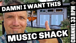 Check out this backyard mancave  - for music, movies & work | VINYL DENS