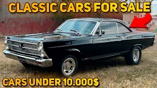 20 Incredible Classic Cars Under $10,000 Available on Facebook Marketplace! Great Classic Cars!