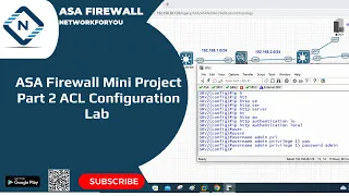 21.ASA Firewall Mini Project Part 2 ACL Configuration Lab | Configure ACL in ASA Firewall