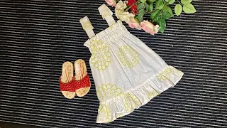 Very Easy Baby Dress Cutting and Stitching(2 to 3 years old)