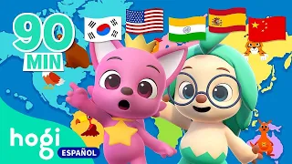 ¡Vamos a Viajar por TODO EL MUNDO! | Gira Mundial de Pinkfong y Hogi | Hogi en español