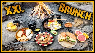 🔥 XXL Bushcraft Frühstück 🍳 - Kochen im Wald - Outdoor Bushcraft Deutschland