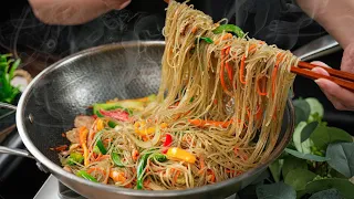 [ENG SUB] Xào Miến cách này sẽ không bao giờ bị dính chùm mà rất mềm ngon | Stir-fry glass noodles