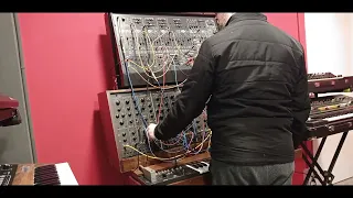 Korg PS-3300 + Antonus 2600 Original Size live jam demo improvisation   "Pompidou in Tokyo"