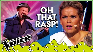 Ravishingly RASPY VOICES in the Blind Auditions of The Voice | TOP10