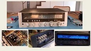 Marantz MR 215 receiver - repair / restoration: capacitors, light bulbs, speaker terminal, cleaning