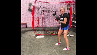 Using a medicine ball to increase speed and velocity in your softball swing