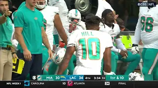 Tua & Tyreek put up video game numbers as Dolphins beat Chargers in final 2 minutes
