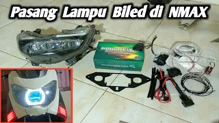 cara pasang lampu Biled di motor nmax