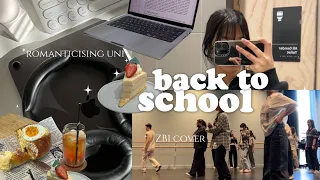 back to school vlog 🍎 first week(s) of uni, zb1 dance cover, studying at cafés & random play dance