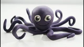 How to Make an Easy Plasticine Octopus - Step by Step Guide