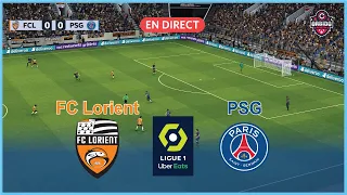 [EN DIRECT] FC Lorient vs PSG / Ligue 1 23-24 / Match complet / Simulation de jeu vidéo