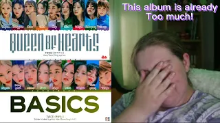 REACTING TO TWICE 'Queen of Hearts'  AND 'Basics'