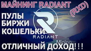 МАЙНИНГ RADIANT | НАСТРОЙКА РАЗГОН КОШЕЛЬКИ БИРЖИ| ХОРОШИЙ ПРОФИТ!!!