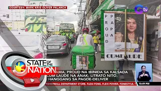 Rider na ama, proud na ibinida sa kalsada ang cum laude na anak | SONA