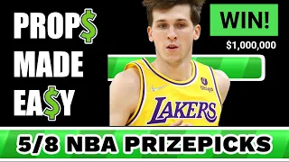 5/8/23 NBA PRIZEPICKS PLAYER PROP PICKS / PROPS MADE EASY