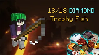 Getting ALL diamond trophy fishes in Hypixel Skyblock!!!