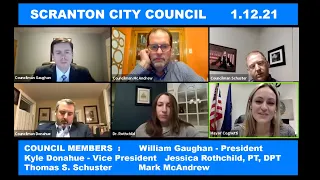 Scranton City Council Meeting Tuesday January 12, 2021