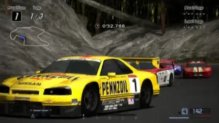 Nissan PENNZOIL Nismo GT-R : Trial Mountain Circuit - Test (Race & Replay)