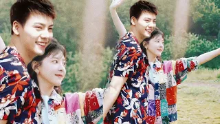 Picnic in summer! William Chan and Zhang Ruonan wear couple outfits for a picnic, they match so well