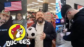 BRITS go to BUC-EE'S for the FIRST TIME! (BIGGEST GAS STATION IN AMERICA)