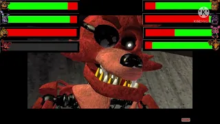 Withered Melodies VS FNAF AR With Healthbars