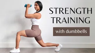 25 min STRENGTH TRAINING | Full Body Dumbbell Workout | PCOS friendly