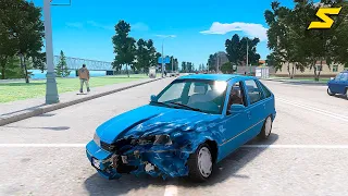 GTA 4 Car Crashes - Crash Testing Real Car Mods Ep.38