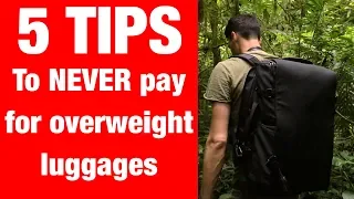 5 tips to NEVER PAY for overweight luggages