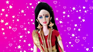 Barbie dress up ~ Mini makeup ~ Barbie doll dresses and more part 2