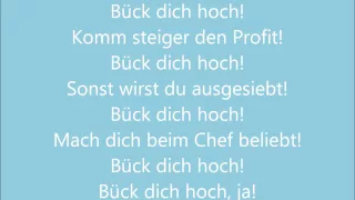 Bück dich hoch - lyrics