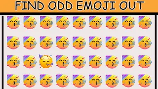 HOW GOOD ARE YOUR EYES? #1 | FIND THE ODD EMOJI OUT | EMOJI PUZZLE QUIZ |@QuizdomDynasty502