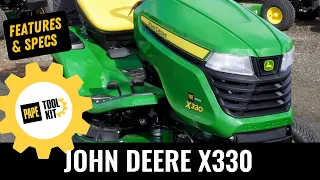 John Deere X330 Riding Lawn Mower Overview