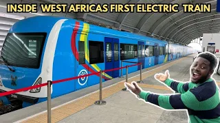 Inside WEST AFRICA’s FIRST ELECTRIC Train | The New LAGOS Blue Rail Line Tour.