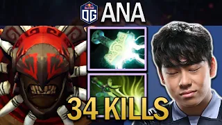 OG.ANA SMURF BLOODSEEKER WITH 34 KILLS - DOTA 2 7.31 GAMEPLAY