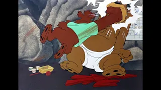 Every time Papa Bear hits (or attempts to hit) Junyer Bear in Looney Tunes (1944-2023) (Updated)