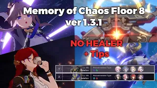 HSR MoC Floor 8 ver 1.3.1 - E0 Himeko + Herta duo, No healer, E0 Clara | 3 Star Full Clear + Tips