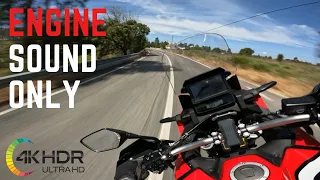 Honda CRF1100 Africa Twin Leovince sound [raw] 4K