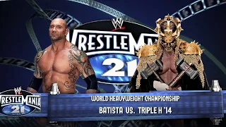 Batista vs Triple H | WWE 2K24 World Heavyweight Championship | Wrestlemania 21 goes Hollywood