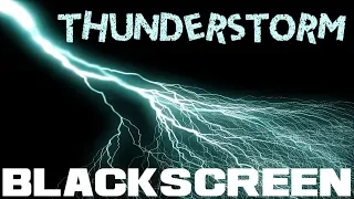 Thunderstorm Black Screen with Rain Thunder and a bit of Wind Rain and Thunder Sounds for Relaxation