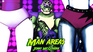 【MMD x FNAF: Security Breach】 🐊 Jonny McGovern - Man areas 🐊【Monty】