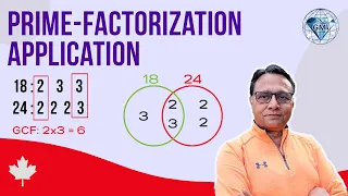 Understand Prime Factors LCM and GCF Relation with Venn Diagram