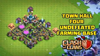 NEW Ultimate TH4 HYBRID/TROPHY[defense] Base 2021!! Town Hall 4 Hybrid Base Design - Clash of Clans