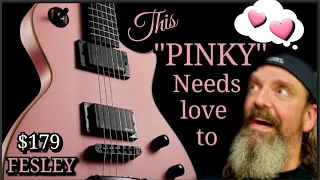 Unboxing a PINK Guitar..FESLEY Single Cut..Is it Cool?