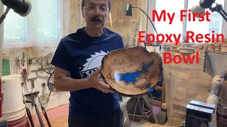 Woodturning a Cherry Burl - My first Epoxy Resin Pour