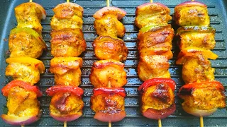 Chicken Shashlik Recipe || Chicken Shashlik Stick || Chicken Skewers Recipe || Chicken Skewers Grill