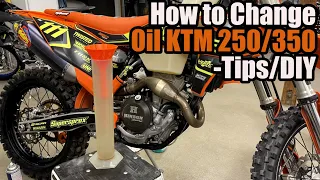 How-To Change Oil KTM -Tips (its easy).