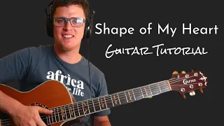 Shape of My Heart Guitar Tutorial // Sting [Free PDF]
