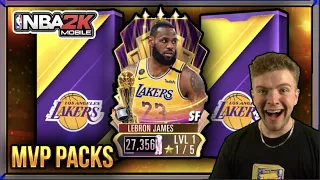 FINALS MVP PINK DIAMOND LEBRON JAMES PACK OPENING! | NBA 2K 20 Mobile Season 2 Finals MVP