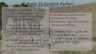Scottish Psalter (Psalm 23 to the tune of 'Amazing Grace')